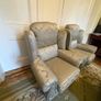 2 x Finline Armchairs & Foot Stool Image 8