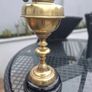 Beautiful Quality Antique Victorian Brass Oil Lamp made by Young's Paraffin Light and Mineral Oil Company in Edinburgh Scotland Image 2