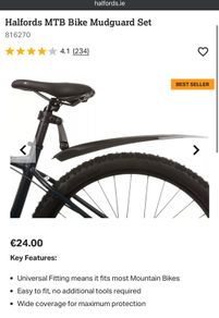 Mudguard set