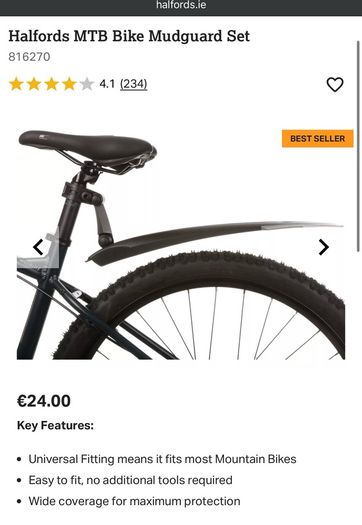 Mudguard set