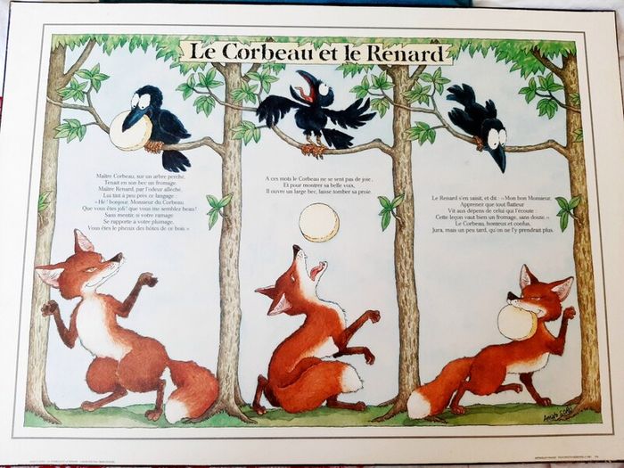 'Le Corbeau et Le Renard' poem picture