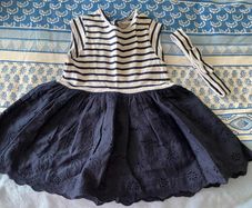 Baby Girl Dress with hairband & cardigan - see 2 pics