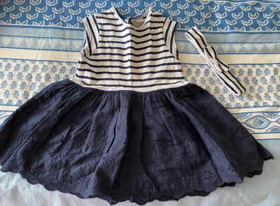 Baby Girl Dress with hairband & cardigan - see 2 pics