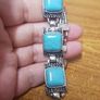 Bracelet with a blue stone. Image 3