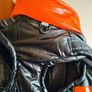 DUOMM Waterproof Dog Puffer Jacket with Integrated Harness Size Medium Like New Image 4