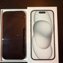 Apple iPhone 15 in black 128 gb with BURGA case and screen protector Image 2