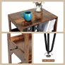 Record Player Stand, End Table with Vinyl Record Storage Cabinet Holds 160 Albums Image 6