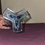 1930's "Rocket" blue glass vase Image 5