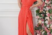 Summer Polka Dot Dress Size Uk 12