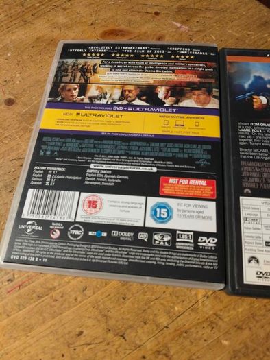 2 Dvds, Zero Dark Thirty, collateral.