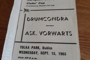 Drumcondra V Ask Vorwarts 1965 programme