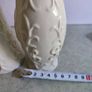 Set Of 2 White Vases With Gold Rim Is Not Stamped. Image 3
