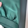 MADE IN ITALY bottle green silk style pussy bow longline blouse Sz XL (Fit 16-20UK) - Bnwot - Rrp 44.95 Image 10