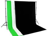 1.6m x 2m Green, White, Black, Backdrops Non Woven Fabric 2x2M Background Support