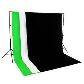 1.6m x 2m Green, White, Black, Backdrops Non Woven Fabric 2x2M Background Support