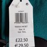 Teal Toggle Coat - Size 14 Image 2