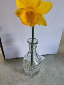 Vintage Old Cut Glass Vase.