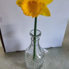 Vintage Old Cut Glass Vase.