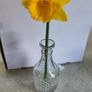 Vintage Old Cut Glass Vase. Image 5