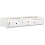 Day Bed without Mattress White 90x200 cm Image 7