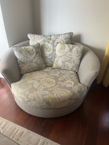 Swivel  Grey Chair