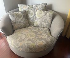 Swivel  Grey Chair
