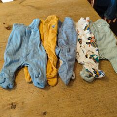 5 Newborn boys Babygrows Tesco. Upto 7.5 lbs.