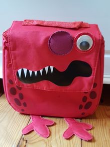 Cute Red Monster Lunch Bag