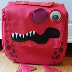 Cute Red Monster Lunch Bag