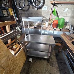 Versatile Table With Overhead Shelf