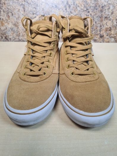 boys junior VANS SK8 HI MTE trainers SKATE SHOES hi tops beige mustard Size UK 5.5 EU 38.5