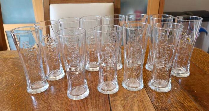 Carlsberg branded 1/2 pint pilsner glass