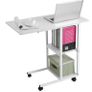 Home Office Rolling Wheel Notebook PC Stand With Storage Rack Image 4