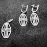 Stunning matching earrings and pendant jewellery set Image 7