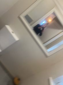 Large Farrow & Ball painted mirror