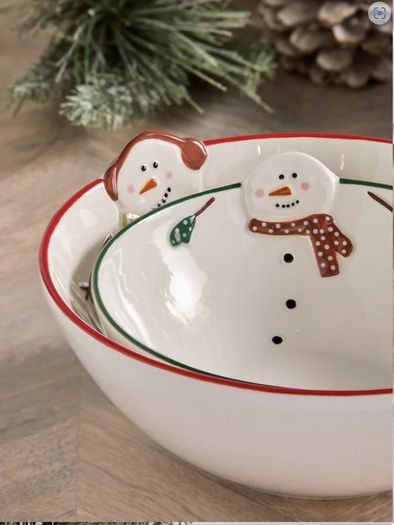 NEXT Christmas Snowmen Bowls