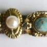 Ross Simons Vintage Multi-Stone Cameo Slide Charm Wrist Watch Gold Plated Watch Image 5