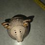 Studio Pottery Sheep Farm Ornament Figurine Stoneware Pottery Money bank. Image 7