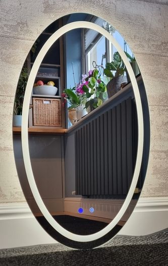 LED Bathroom Mirror Oval 50x80cm
