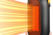 Low Energy Silent, 600W / 1200W PTC Electric Heater with Tip-Over and Overheat Protection, 3 Adjustable Modes &amp; Thermostat, Suitable for Office Home Dorm