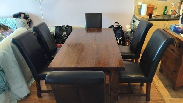 Table and 6 chairs