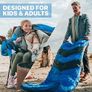 Sleeping Bags for Adults & Kids Sleeping Bag 3-4 Season - Ultralight Backpacking Sleeping Bag Cold Weather & Warm, Lightweight Compact, Single Adult Girls Boys Winter Sleep Camping Accessories Image 6