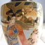 Large antique Kinkozan signed hand-painted Satsuma vases Image 3