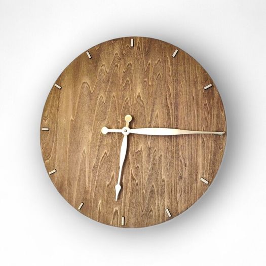 minimalist wall Clock 3D laser cut hand made