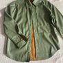 Green Stradivarius leather shirt, size S Image 2