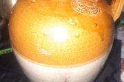 A Antique Stoneware Flagon or 1 Gallon Jug, likely dating from the 19th or early 20th century