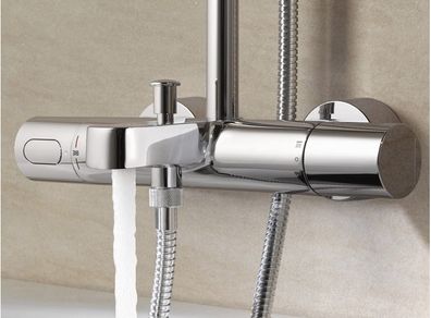 Grohe Rainshower Shower System with thermostatic bath Mixer 27641000