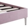 Bed Frame Pink Fabric 150x200 cm Image 6