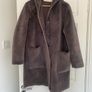 Zara faux suede / fur coat Image 4
