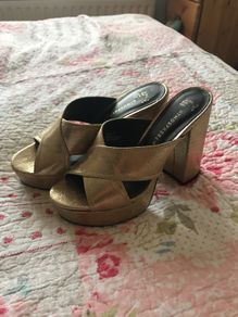 Bnwt Gold Sandals
